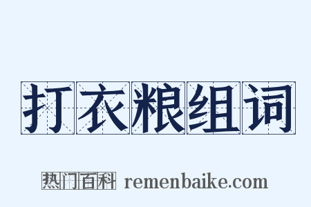 打衣粮组词是什么意思的图片